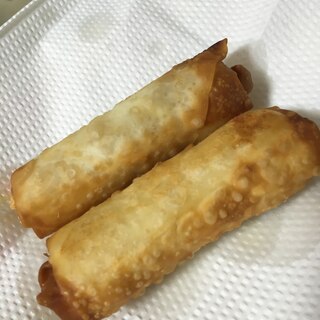 ポテトと鮭の春巻き